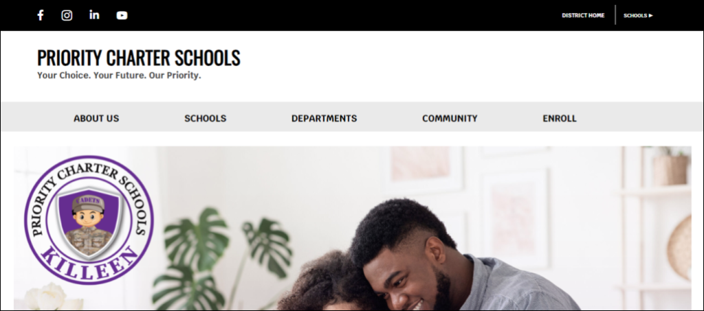Priority Charter Schools - Ferguson Web Development